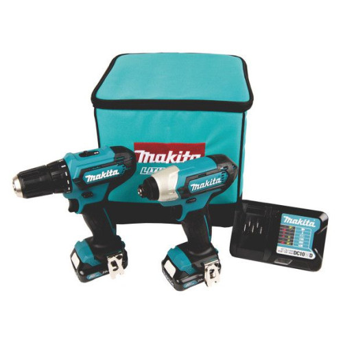 Bộ máy khoan vặn vít dùng pin Makita CLX224S (12V)